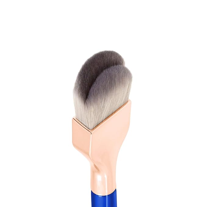 Bdellium Tools Professional Makeup Brush - Golden Triangle 952 Small Rounded Double Dome Blender - With All Vegan and Soft Synthetic Fibers, For Application & Blending (Blue, 1pc)-BrightBean Baby