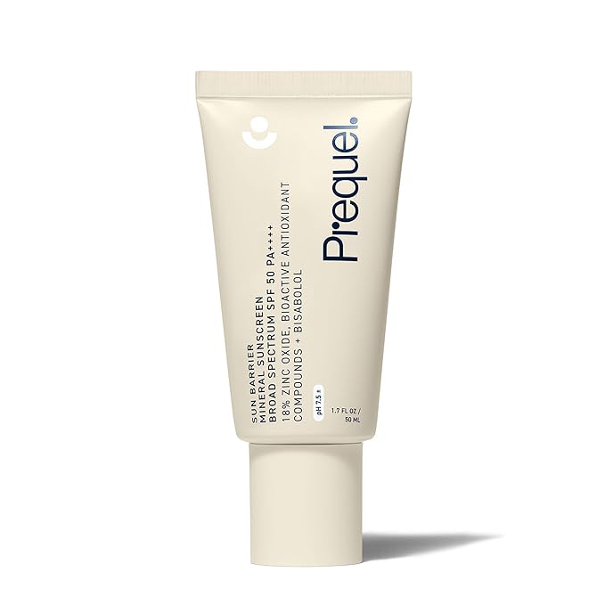Skin Sun Barrier Mineral Sunscreen SPF 50. PA++++ Broad Spectrum Zinc Oxide Sunblock with Semi-Transparent Lightweight Texture. Moisturizing UV Defense for Face. Travel Size, 1.7oz-BrightBean Baby