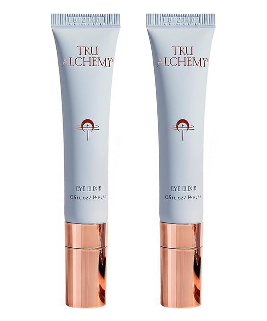 Tru Alchemy Eye Elixir Cooling Eye Treatment Cream - Dark Circle Eye Cream for Puffiness and Bags Under Eyes - Caffeine, Hyaluronic Acid, Vitamin C (2-Pack)-BrightBean Baby