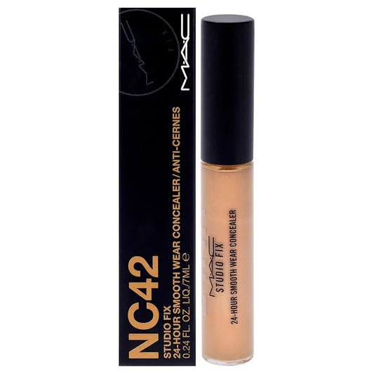Studio Fix 24 Hour Smooth Wear Concealer - NC42 by MAC for Women - 0.24 oz Concealer-BrightBean Baby