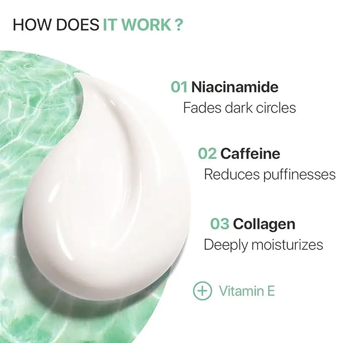 Eye Cream with 2.5% Active Retinol Anti Puffiness Caffeine Under Eye Cream Collagen Deep Moisturizing Anti Wrinkle Reduce Fine Lines Improve Dark Circles Anti Aging-BrightBean Baby