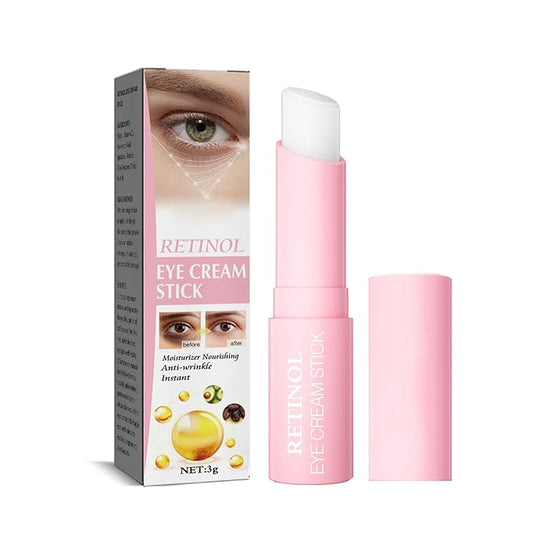 Retinol Eye Stick with Vitamin C Eye Cream for Dark Circle and Puffiness, Brightening Eye Balm Reduces Fine Lines and Bags in 4 Weeks-BrightBean Baby