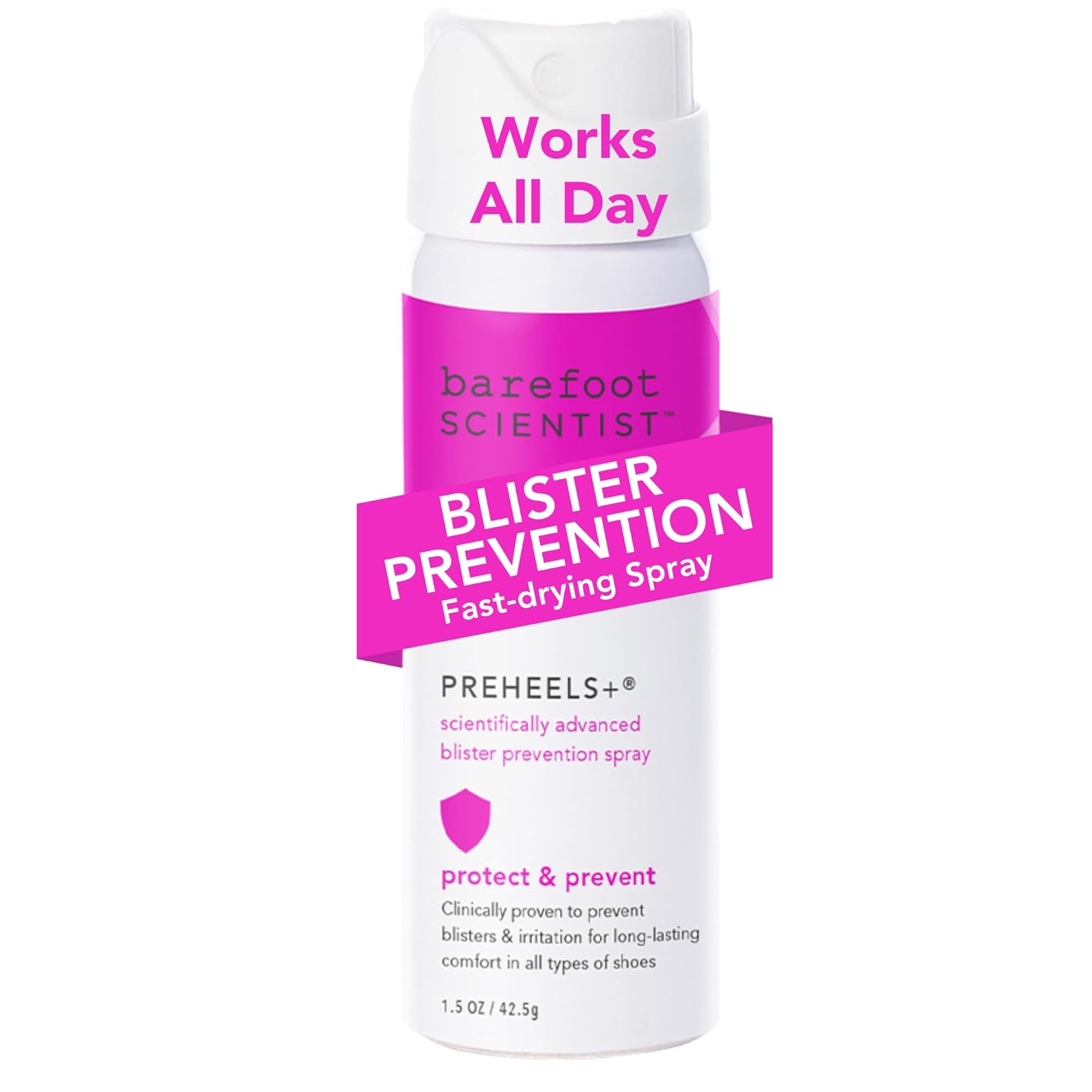 Barefoot Scientist PreHeels+ Blister Prevention Spray, Innovative Invisible Protective Barrier Against Blisters-BrightBean Baby