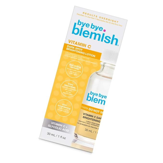 Bye Bye Blemish Dark Spot Lotion Vitamin C | Assists with Drying Blemishes And Brightening Skin | Fast Acting Solution | 1 Fl. Oz.-BrightBean Baby