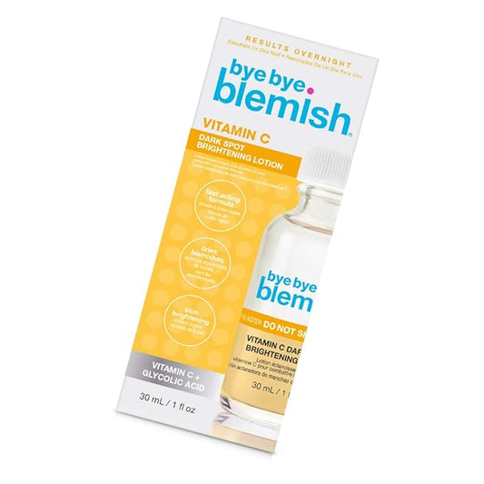 Bye Bye Blemish Dark Spot Lotion Vitamin C | Assists with Drying Blemishes And Brightening Skin | Fast Acting Solution | 1 Fl. Oz.-BrightBean Baby