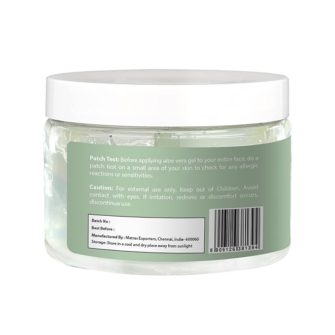 Aloe Vera Gel 12 oz | Unscented | For Face, Scalp & Hair | by Yogi’s Gift®-BrightBean Baby