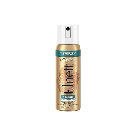 L'Oreal Paris Elnett Hair Care Elnett Satin Extra Strong Hold Hairspray - Unscented, Long Lasting + Humidity Resistant, Hair Styling Spray, 2.2 Oz-BrightBean Baby