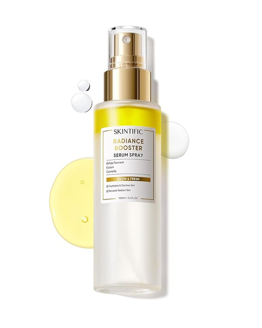 Radiance Booster Spray Serum, Vegan Skin Care, Light-weight Face Moisturizer, Glow Serum for Radiant Skin, Non Comedogenic, All In One Mist, 3.3 fl oz.-BrightBean Baby