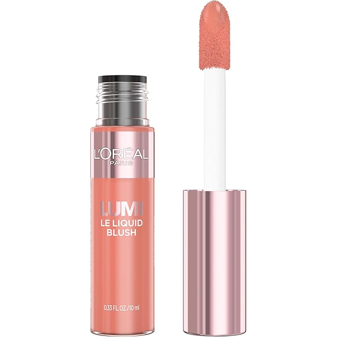 L'Oreal Paris True Match Lumi Le Liquid Blush, Intense Lightweight Blush Formula With Liquid Pigments, Dewy Worth It, 0.33 Fl Oz-BrightBean Baby