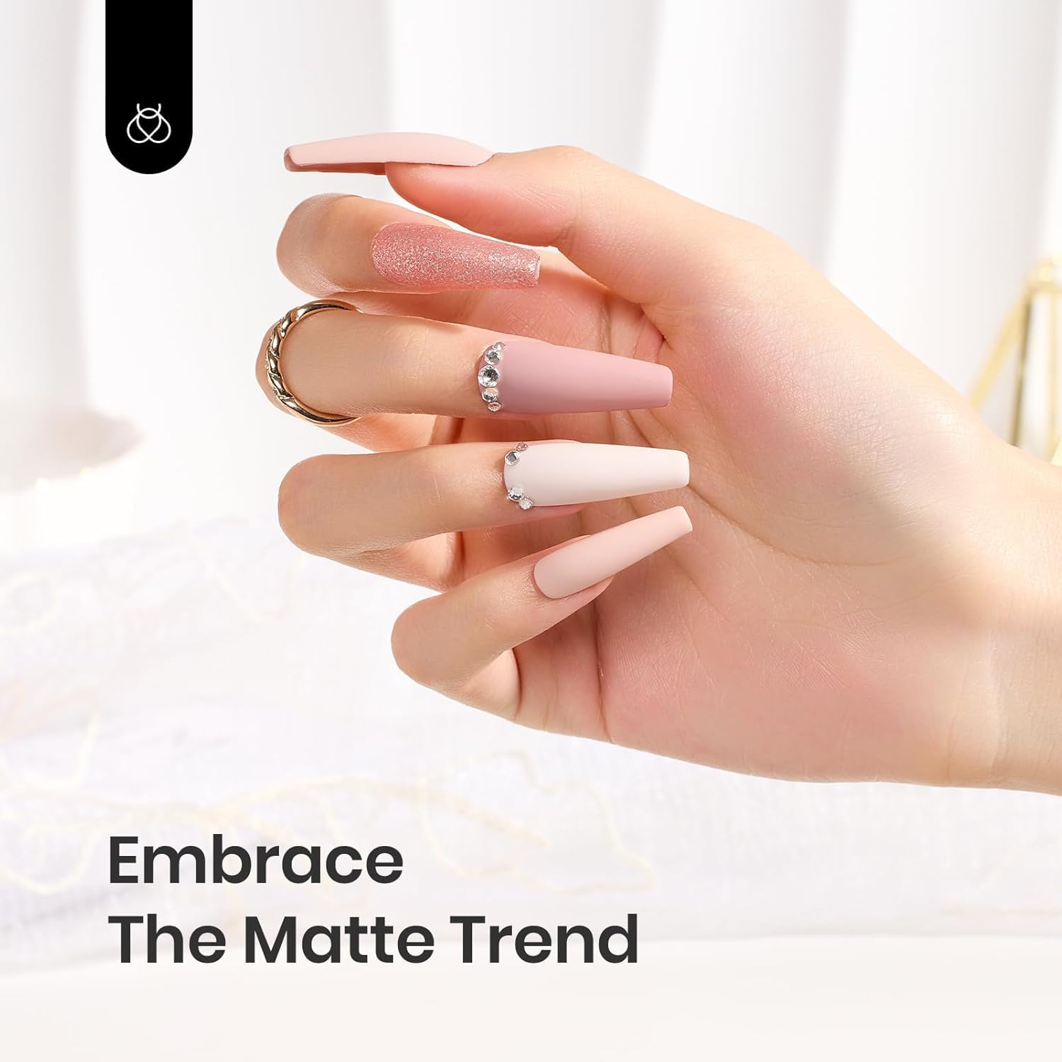 Beetles Matte Gel Top Coat No Wipe Top Coat Gel Nail Polish & Base Coat Set, 3Pcs 15ml Nail Polish Long Lasting Basic Combination, Soak Off LED Nail Lamp Art DIY Design Gifts for Women Her-BrightBean Baby