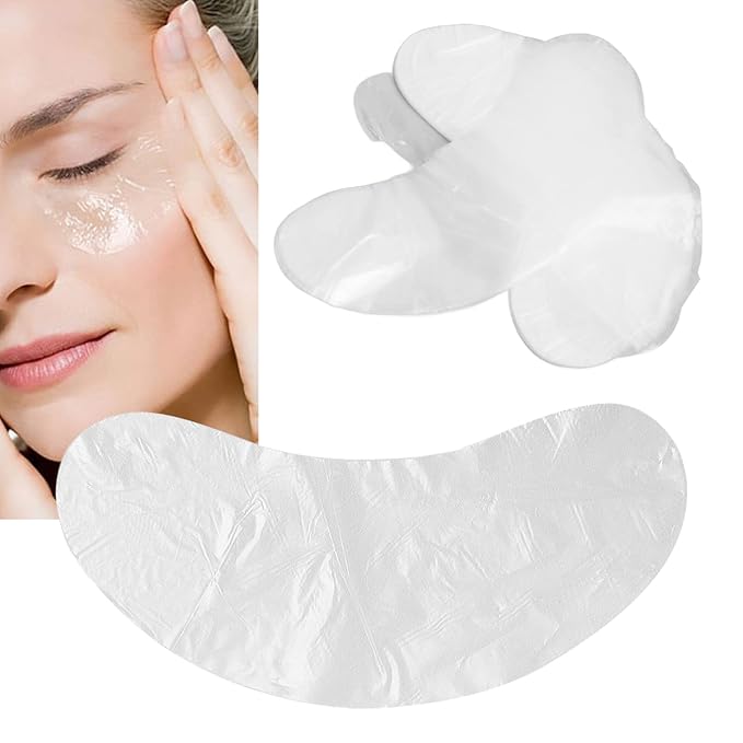 100pcs Under Eye Patches, Disposable DIY Eye Paper, Disposable Eye Skin Care Pads Promote Absorption Water Locking Beauty Salon Eye Sheet for Moisturizing Beauty Makeup Tools-BrightBean Baby