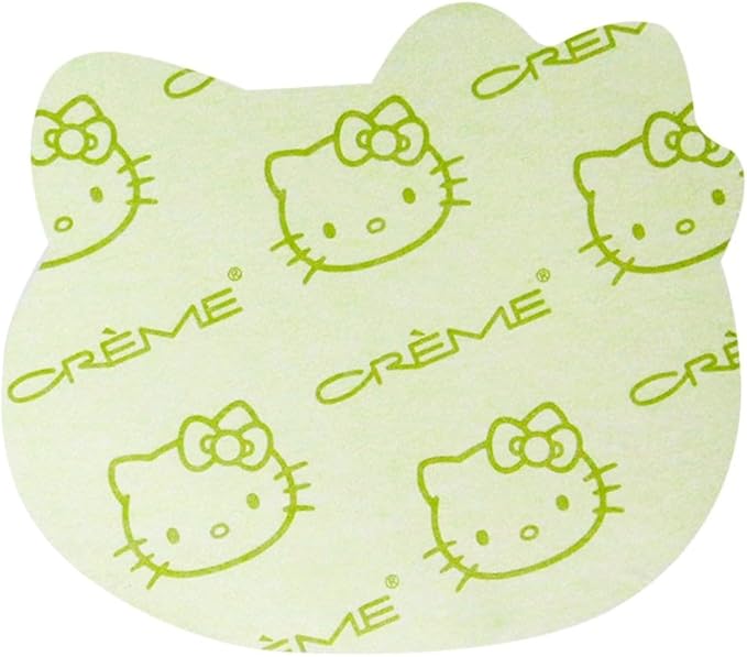The Crème Shop x Hello Kitty Matcha Blotting Papers + Reusable Compact Mirror - Hello Kitty Collaboration for Oil Control and On-the-Go Touch-ups (Matcha Color Ribbon)-BrightBean Baby