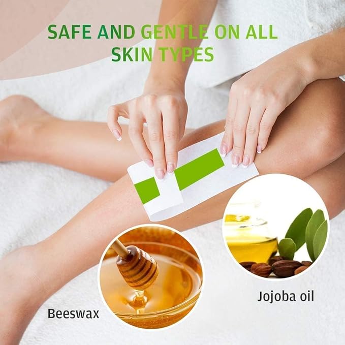 Wax Strips for Hair Removal: 80 Waxing Strips - Hair Removal Wax - Brazilian Wax Kit for Women - At Home Waxing Kit for Women - Body Legs Arms Chest Back Bikini - Bikini Hair Removal - 3 Sizes-BrightBean Baby
