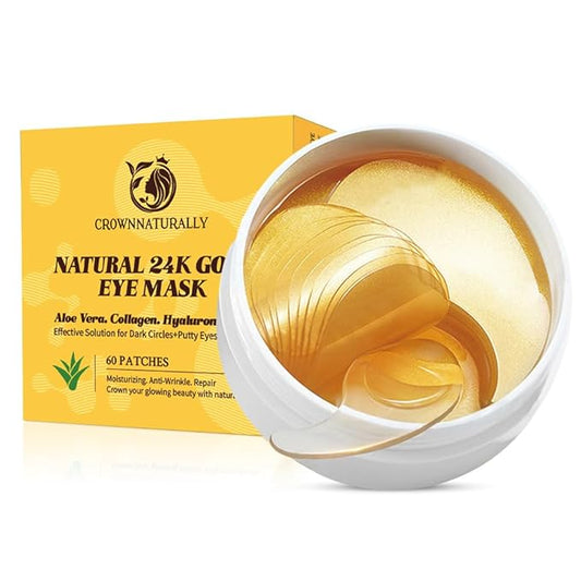 Under Eye Patches with Aloe Vera Natural for Dark Circles and Puffiness, Hyaluronic Acid Eye Mask 60 Pieces Moisturizing Skin Care for Anti-Wrinkle-BrightBean Baby