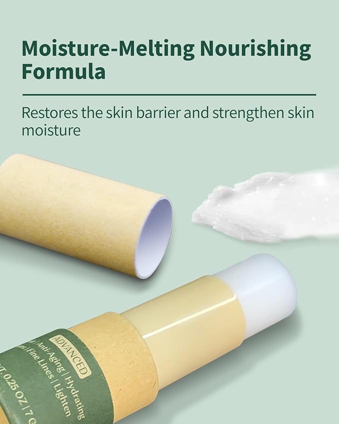 Advanced Snail Repair Eye Stick, Brightening & Tightening Eye Cream for Fine Lines & Dark Circles, Snail Mucin Eye Stick for Sensitive and All Skin Type, 0.25OZ-BrightBean Baby