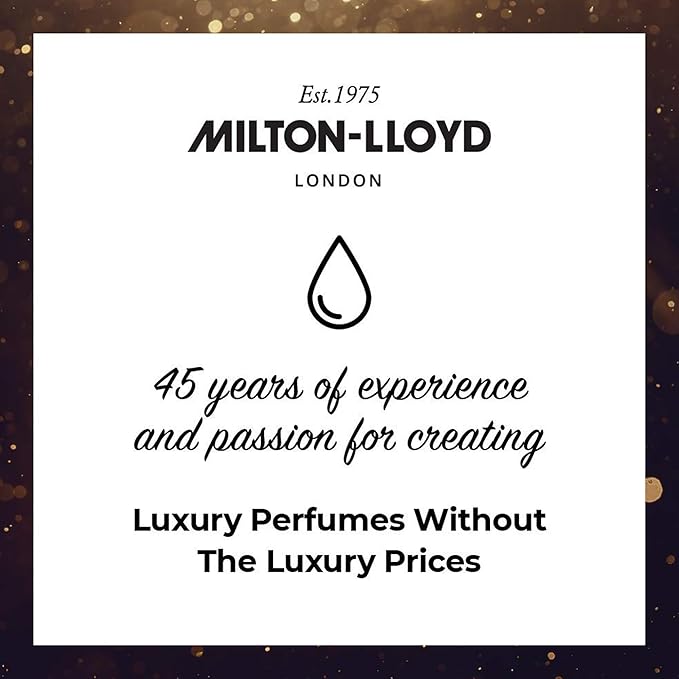 COLOUR ME Milton-Lloyd Black Homme - Eau de Parfum - Long Lasting Perfume for Men - Vanilla, Sandalwood Cologne for Men - Woody Men's Cologne - 1.7 oz