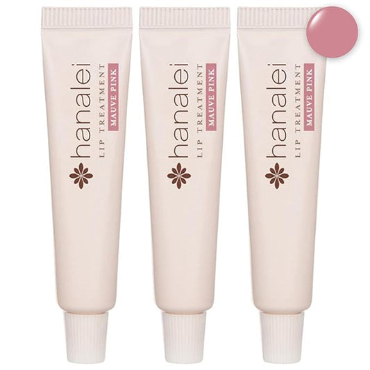 Hanalei Hydrating Lip Treatment Balm – Cruelty-Free, Paraben-Free Moisturizer for Severely Dry, Chapped Lips – Kukui Oil, Shea Butter & Grapeseed Oil –Mauve Pink Tint, Travel-Size 3-Pack (5g X 3)-BrightBean Baby