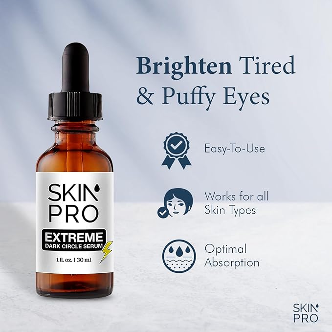 Extreme Dark Circle Serum - Under Eye Treatment for Dark Circles, Puffiness, Wrinkles & Fine Lines - Revitalizing, Anti-Aging & Eye Depuffer Serum for Eye Skin Care l 30 ml-BrightBean Baby