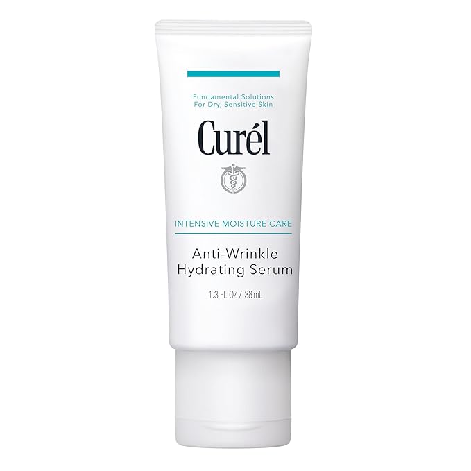 Curel Japanese Skin Care, Anti-Wrinkle Hydrating Serum, Lightweight Serum, Fragrance Free & Colorant Free, For Sensitive Skin, 1.3 Oz-BrightBean Baby
