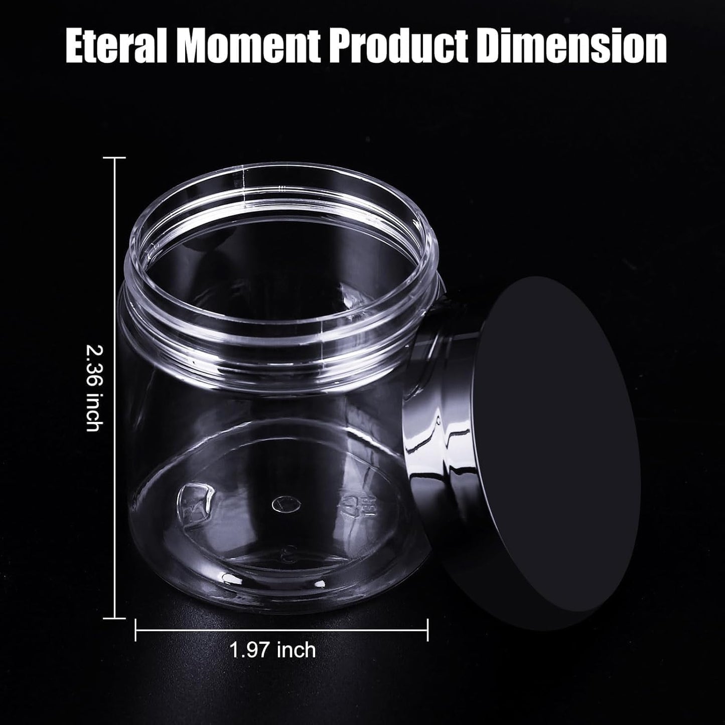 40 Pack 4 Oz Plastic Containers with Lids, OBKJJ Clear Travel Size Leak Proof Makeup Travel Containers BPA Free Cosmetic Slime Jars for Lotion, Cream, Body Butter, Makeup, Ointments (40)-BrightBean Baby