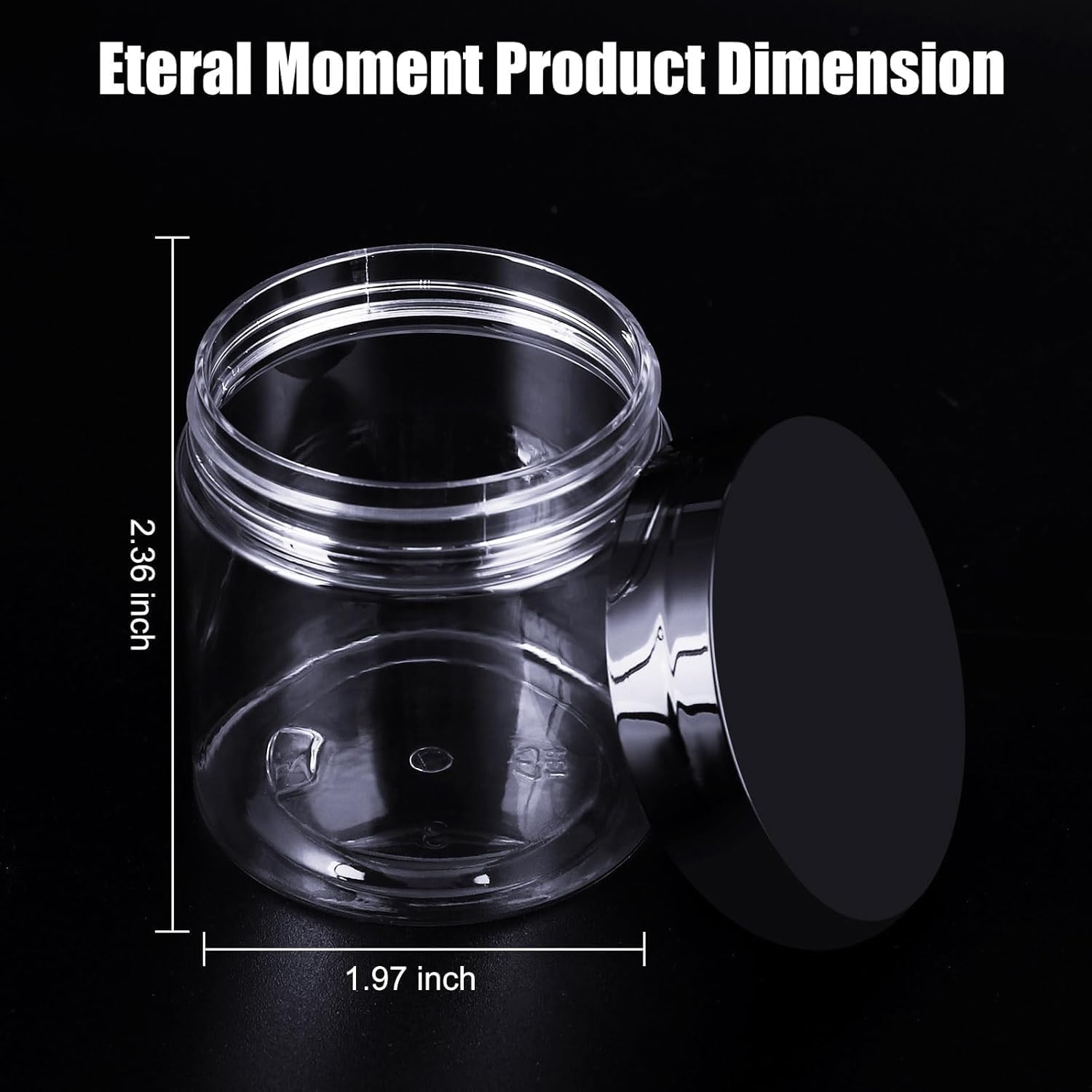 40 Pack 4 Oz Plastic Containers with Lids, OBKJJ Clear Travel Size Leak Proof Makeup Travel Containers BPA Free Cosmetic Slime Jars for Lotion, Cream, Body Butter, Makeup, Ointments (40)-BrightBean Baby