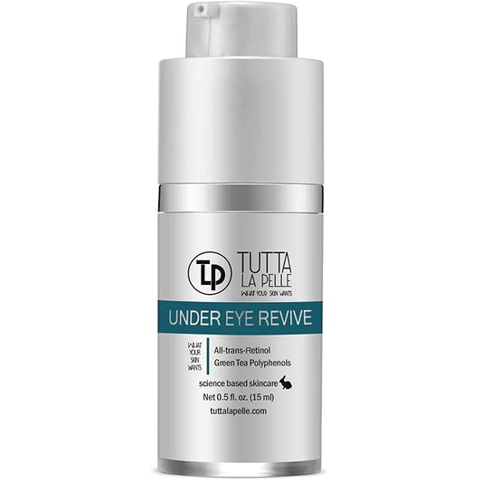 Under Eye Repair Cream - All-Trans-Retinol UNDER EYE REVIVE Anti Aging Eye Cream For Dark Circles And Puffiness, Under Eye Bags, Fine lines, Wrinkles - 0.5 Oz-BrightBean Baby