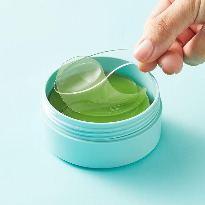 CELDERMA Active Repair Green Hydrogel Eye Patch [60 sheet / 30 pairs], Anti-aging & Nourishing, Whitening, Dark Circles, Wrinkle.-BrightBean Baby