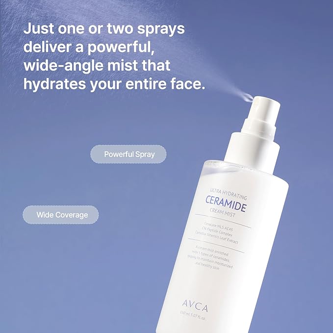 AVCA Ceramide Cream Mist for Deep Hydration and Dewy Glow 5.07 oz-BrightBean Baby