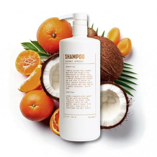 Blu Atlas Men's Natural Shampoo – Organic, Sulfate-Free, Paraben-Free – Deep Cleansing & Hydrating – Coconut Apricot Scent – Made in America – 32 oz-BrightBean Baby