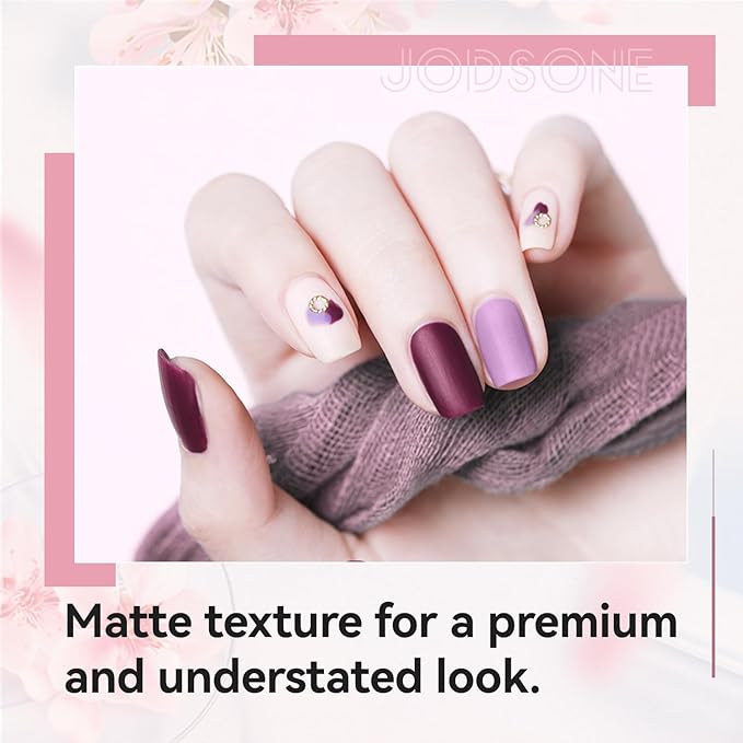 JODSONE 3 Bottles of Top Coat Matte Top Coat Base Coat Set Soak off Salon Use Home DIY Nail Gel-BrightBean Baby