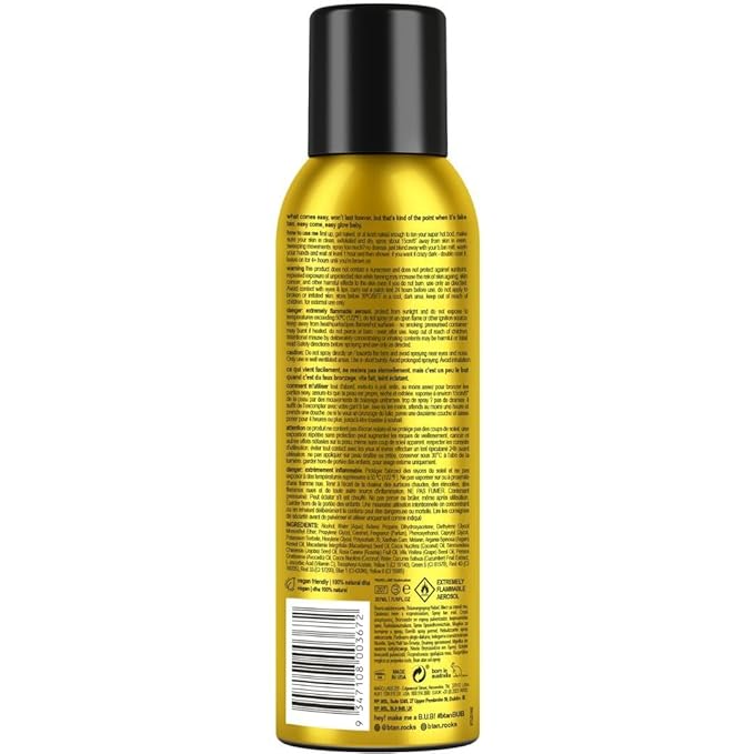 b.tan Self Tanner Bronzing Mist | Fast, 1 Hour Express Sunless Tanning Spray, No Fake Tan Smell, Dark Bronzing Glow, Face & Body, No Added Nasties, Vegan & Cruelty Free, 7 Fl Oz-BrightBean Baby