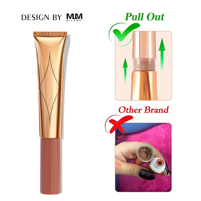 3 Color Contour Beauty Wand, Highlighter ，Blush，Face Concealer Contouring With Cushion Applicator Long Lasting & Smooth Matte Finish Liquid Illuminator Makeup Stick .01 Contour+03 Cherry Red+04 Pear White-BrightBean Baby