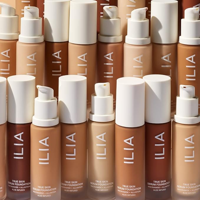 ILIA - True Skin Serum Foundation | Non-comedogenic, Cruelty-Free, Vegan, Weightless Feel, Buildable Coverage, Safe For Sensitive Skin (Bimini SF14)-BrightBean Baby