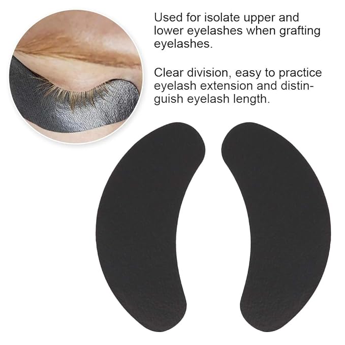 Under Eye Pads, 50 Pairs Eye Gel Pads, Eyelash Extension Pads for Eyelash Extensions Eye Mask Beauty Tool, Black-BrightBean Baby