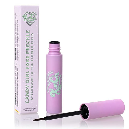 KimChi Chic Beauty Candy Girl Fake Freckle Pen, Natural-Looking and Fast-Drying Faux Freckles Face Makeup, Afternoon In The Flower Field Red-Brown Shade, 0.10 fl oz-BrightBean Baby