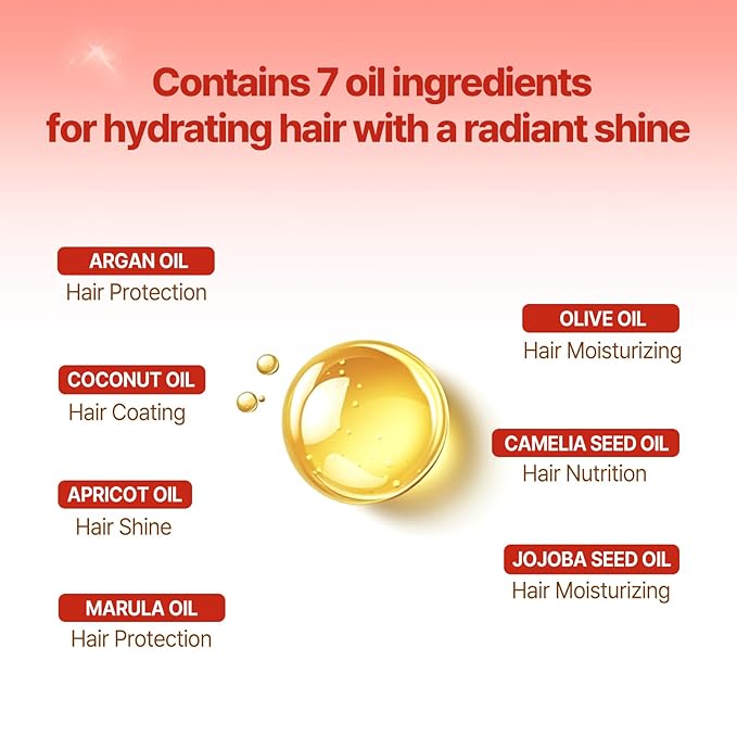 Mise En Scene Perfect Rose Perfume Serum - Korean Hair Essence with Rose Scent, Argan Oil for Damaged Hair Care, 2.70 fl. Oz-BrightBean Baby