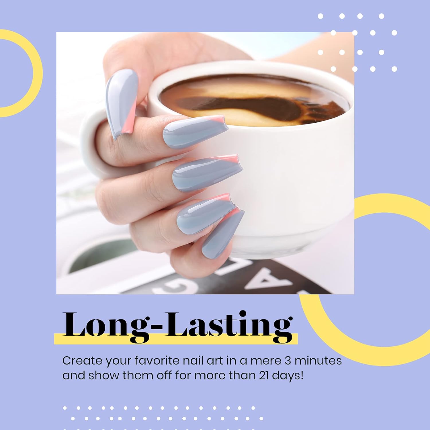 Beetles Gray Gel Nail Polish, 15ml Fall Grey Gel Polish Soak Off UV LED Nail Lamp Nail Art Manicure Salon DIY Home 0.5Oz Nail Polish for Women-BrightBean Baby