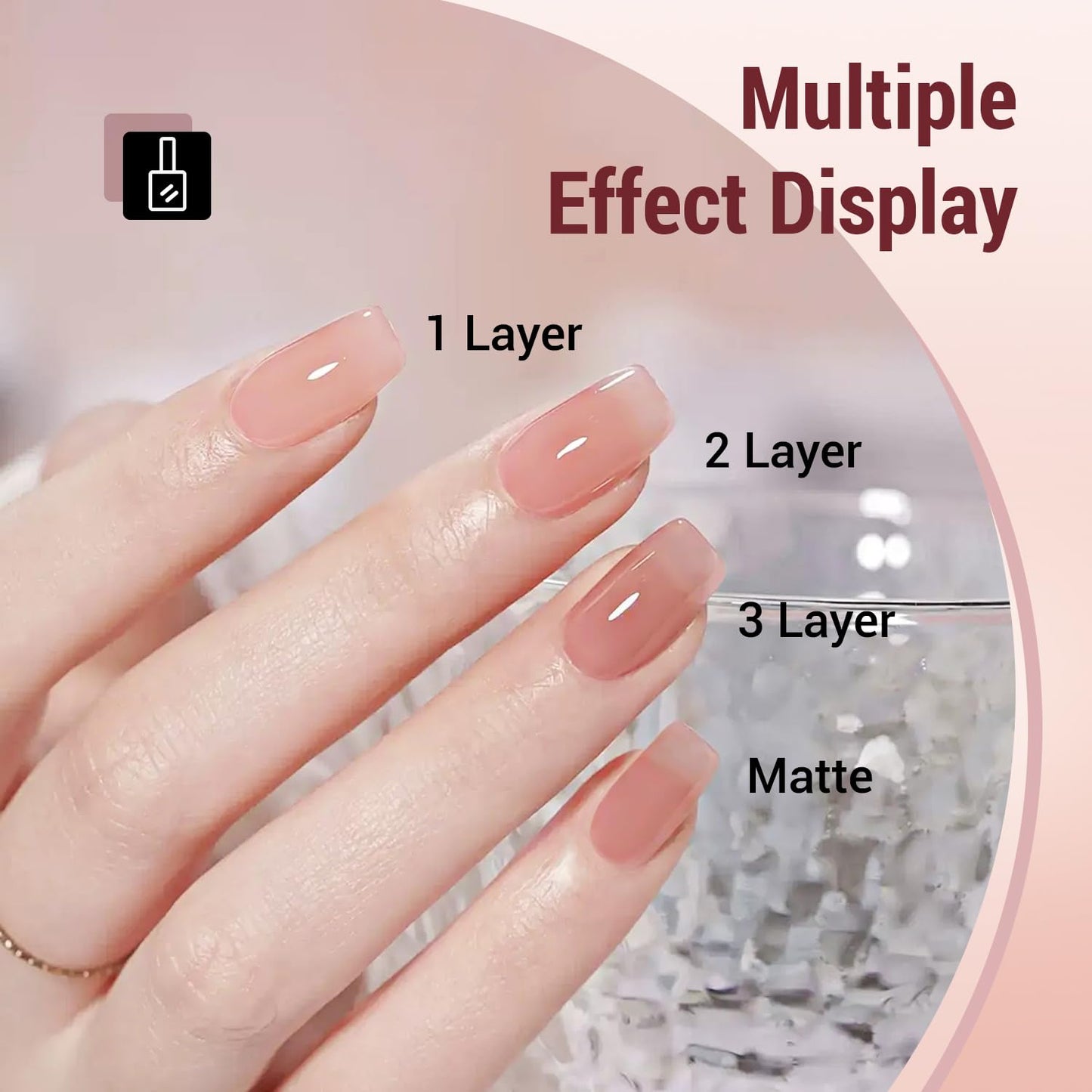 JODSONE 12PCS Gel Nail Polish Set 10 Translucent Jelly Colors Natural, Elegant & Long Lasting For Home & Salon Use-BrightBean Baby