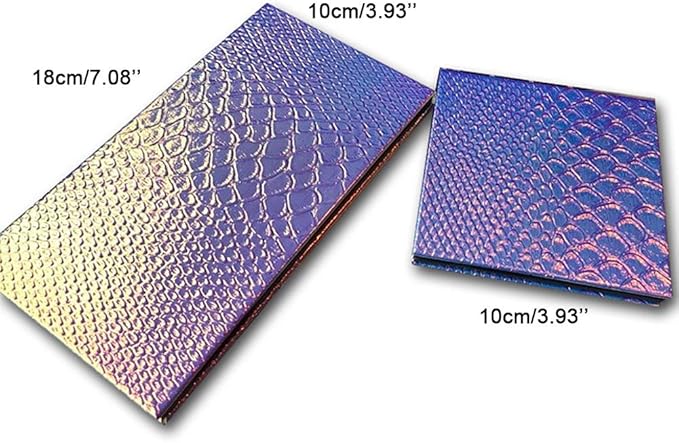 Magik Empty Mermaid Magnetic Makeup Eyeshadow Palette DIY Cosmetic Case with Free Pans (Large with 18 Pans)-BrightBean Baby