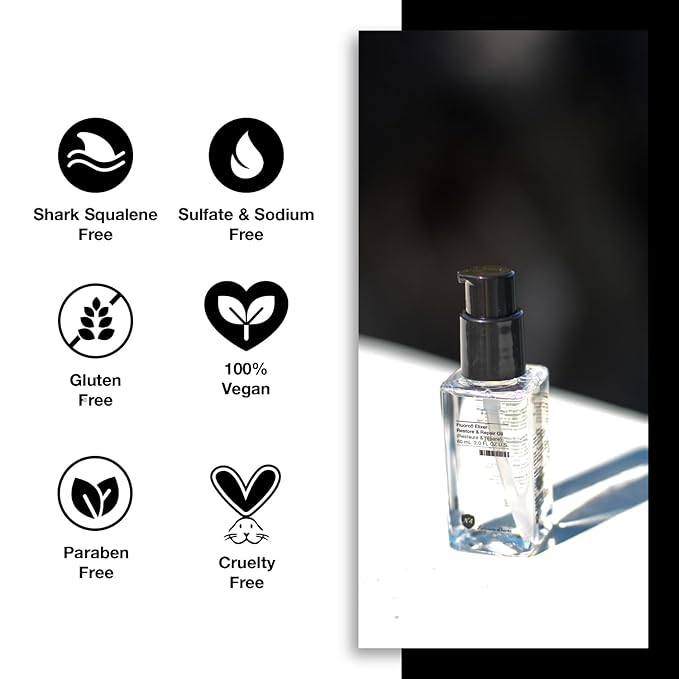 Number 4 Hair Oil, Fluoro5 Elixir Restore & Repair, Anti Frizz Serum for Damaged Hair, 2.0 oz – N4 Hair Care-BrightBean Baby