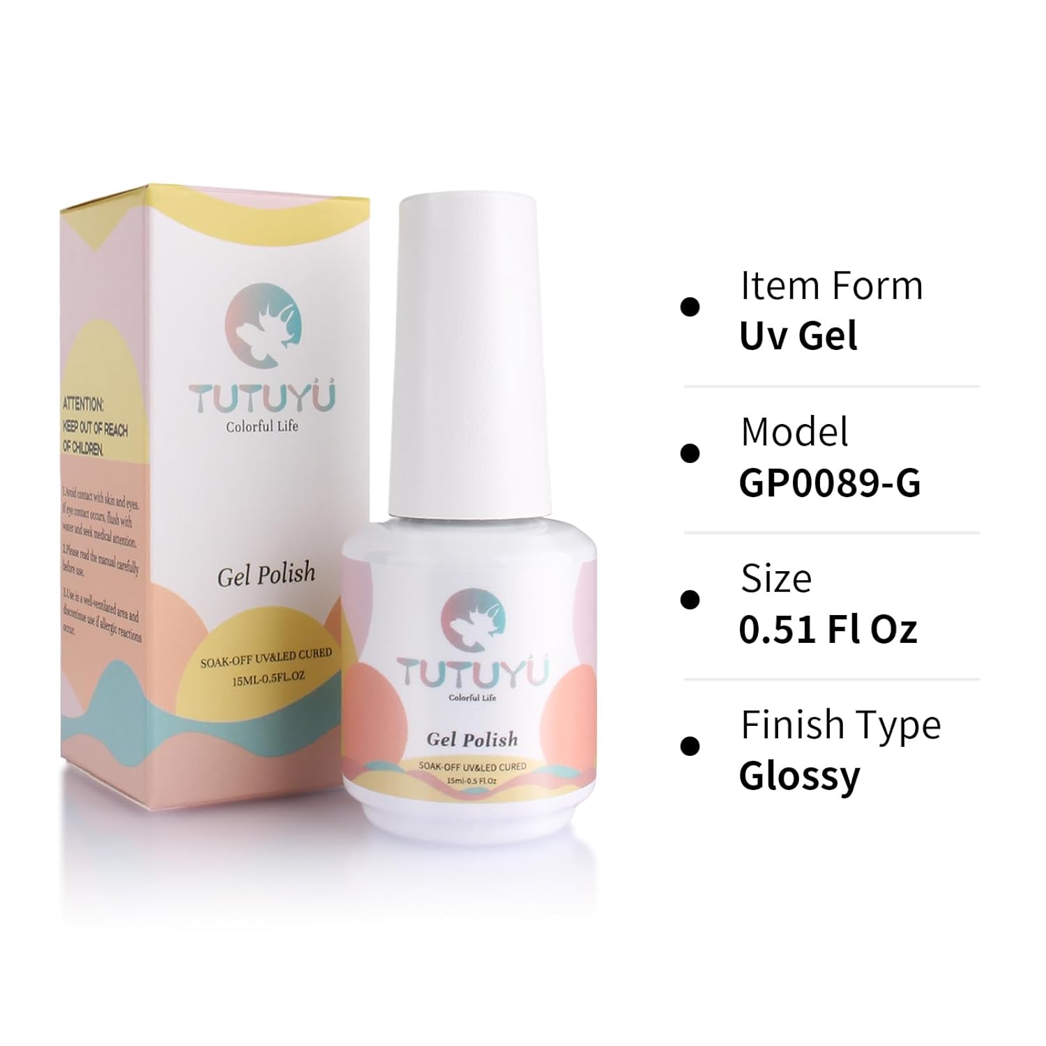 Gold Metallic Glitter Gel Polish,15ml UV/LED Soak Off Sparkly Gold Yellow Chrome Gel Nail Polish Kit for Manicure Salon or DIY Nail Art at Home,Party Holiday Color Gel Gift - GP0089-BrightBean Baby