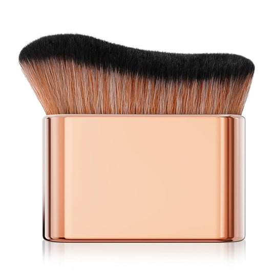 docolor Self Tanner Brush Body Makeup Brush for Flawless Face and Body Makeup, Sunless Tanner Blending Brush Body Brush for Self Tanner, Bronzer, Foundation, Vegan & Cruelty Free-BrightBean Baby
