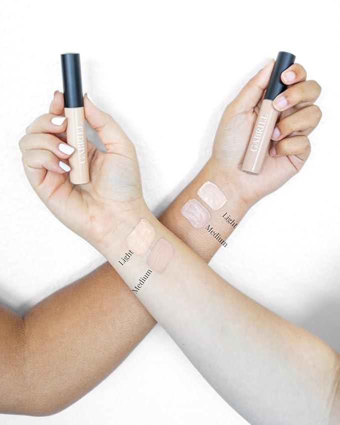 Gabriel Toolkit Concealer + Foundation | Organic, Clean Beauty Set + Cosmetic Travel Bag (Medium Beige SET, 1)-BrightBean Baby