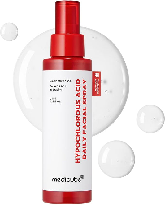medicube Power Soothing Spray | Hypochlorous Acid Spray For All Skin Types, Delicate Skin | Daily Skin Solution & Post-Sun Care | HOCI Facial Mist for Soothing & Calming | Korean Skincare | 4.22 fl.oz-BrightBean Baby