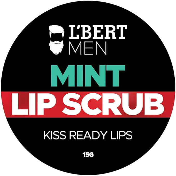 L'BERT Mint Lip Scrub, Kiss Ready Lips for Lightening & Brightening Dark Lips - 15 g-BrightBean Baby