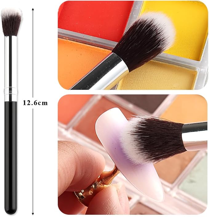 18 Colors Neon Phosphor Solid Pigment Powder Set for Ombre Nails, Fluorescent Nail Pigment Glitter Iridescent Rubbing Dust with Nail Ombre Brush for Gradient Nail Art Manicure DIY Accessories-BrightBean Baby