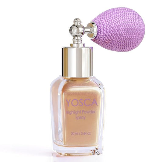 Highlighter Powder Spray, 20ML Cosmetic Grade High Gloss Body Shimmer Powder Fairy Dust Highlighter Sparkle Face Makeup Setting Magic Diamond Glitter Spray Shimmer Face Body Skin Hair Clothes-BrightBean Baby