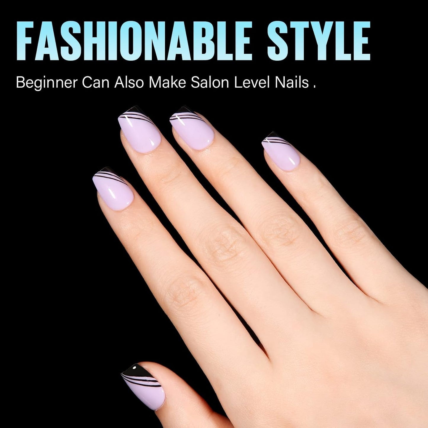 TOMICCA Extra Short Coffin Nail Tips, 240Pcs Full Cover Acrylic Fake nails for Extension Manicure, 15 Sizes Easy Use Soft Pre Shaped Gel Nail Tips for Home DIY and gifts women-BrightBean Baby