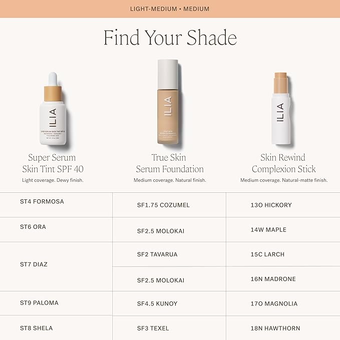 ILIA - Skin Rewind Complexion Stick - Foundation + Concealer + Skincare | Non-Toxic, Vegan, Cruelty-Free, Clean Makeup (13O - Hickory, 0.35 oz | 10 g)-BrightBean Baby