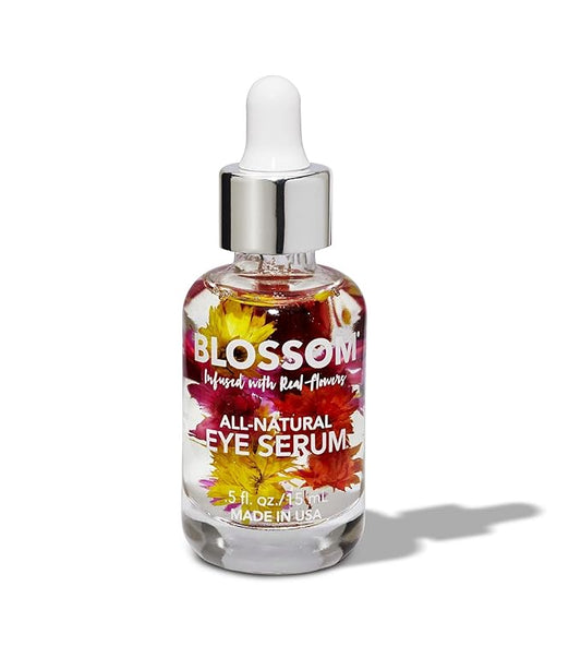 Blossom All Natural Organic Cruelty Free Moisturizing Eye Serum with Essential Oils, Infused with Real Flowers, Made in USA, 0.5 fl. oz., Summer Breeze-BrightBean Baby